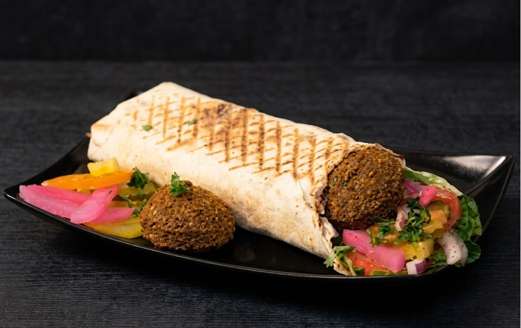 House-made falafel donair, a vegetarian favourite at Best Donair, West Edmonton